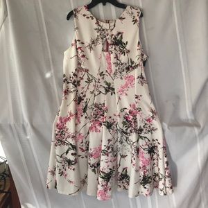 Cherry blossom sleeveless dress